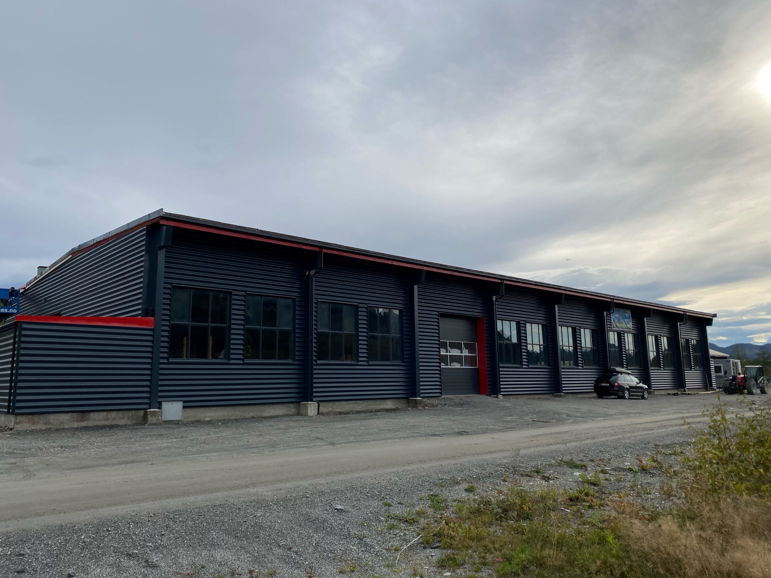 Ny fasade på industribygg